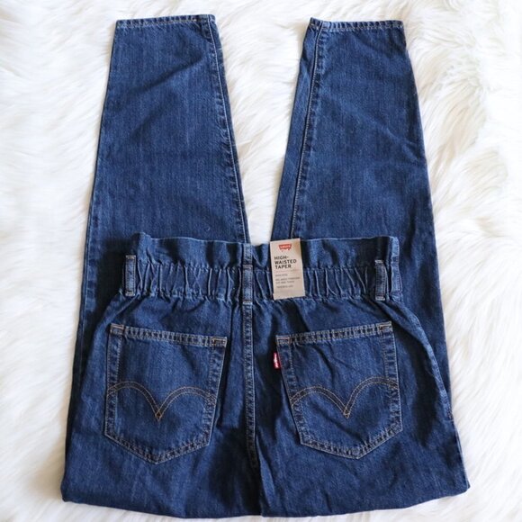NWT Levi's Jeans Paperbag Dark Wash High Waisted Size 27 - Picture 6 of 9